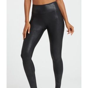 Spanx Faux Leather Leggings XS Petite